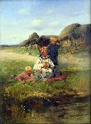 Maid with children